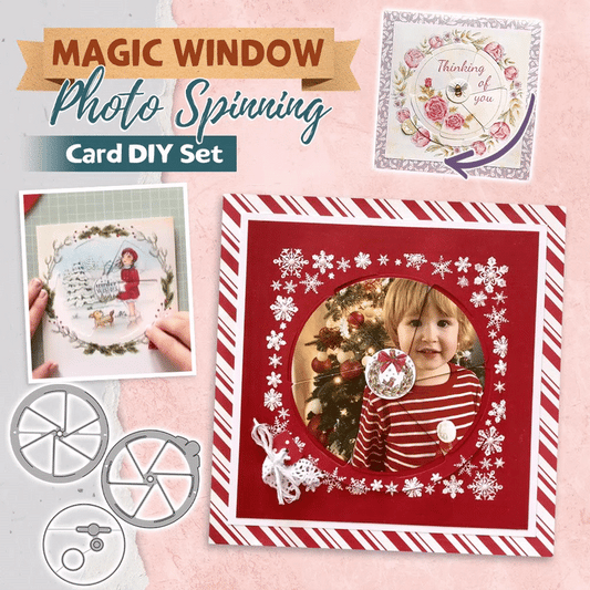 Magic Window Photo Spinning Card DIY Set